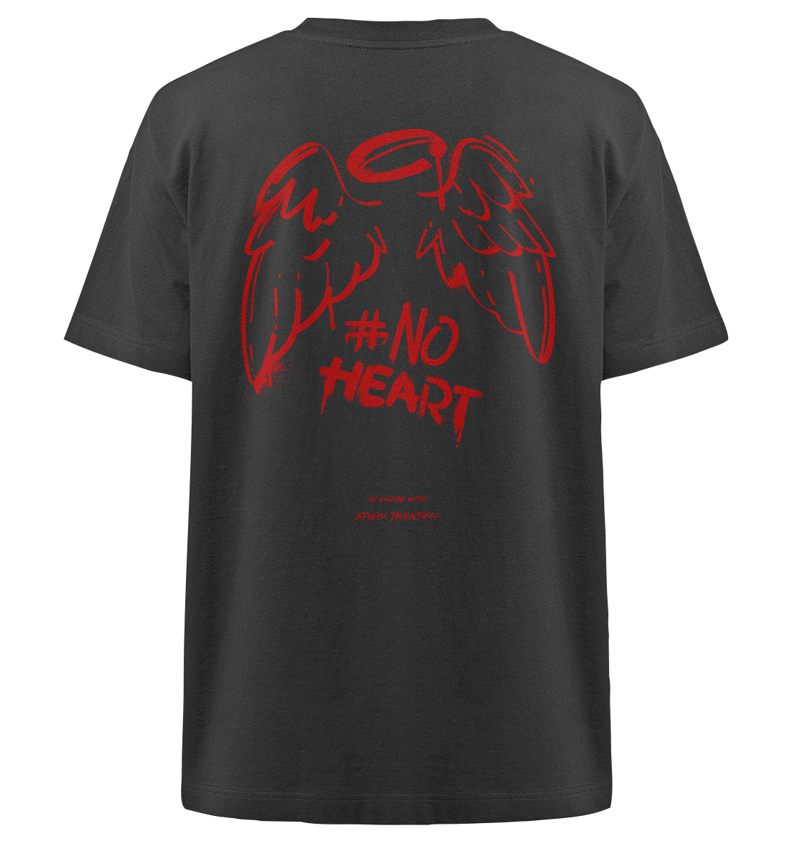 Heavy Oversized Organic T-Shirt | collab mit "Studio Twenty47" | NO HEART