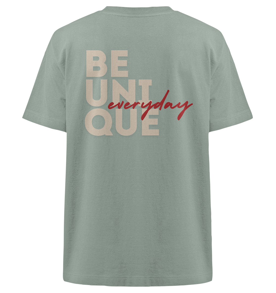 Heavy Oversized Organic T-Shirt | BE UNIQUE.
