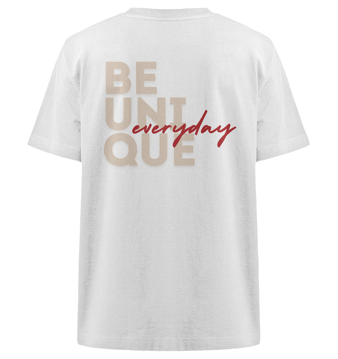 Heavy Oversized Organic T-Shirt | BE UNIQUE.