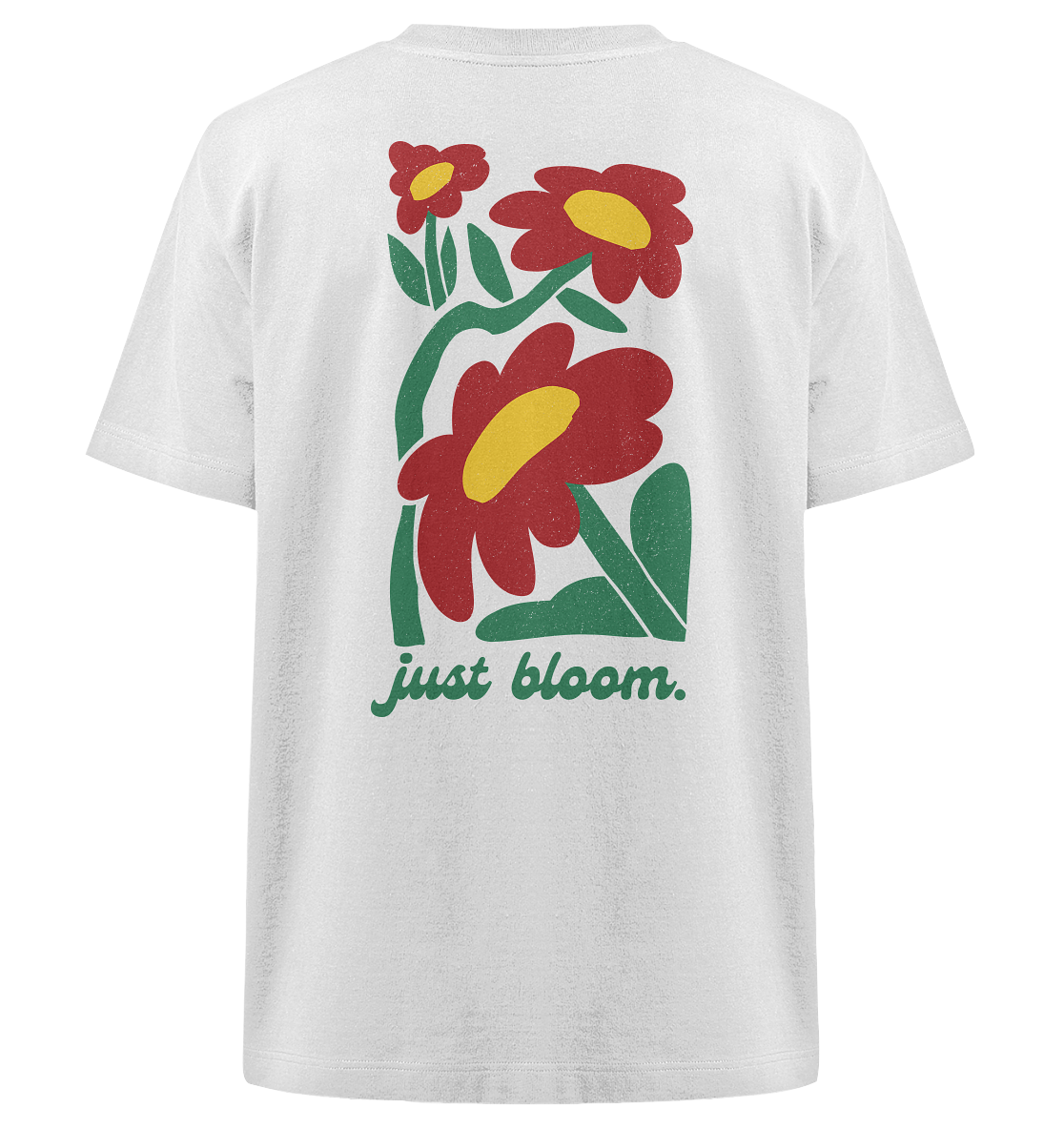 Heavy Oversized Organic T-Shirt | Limited Spring Collection | JUST BLOOM