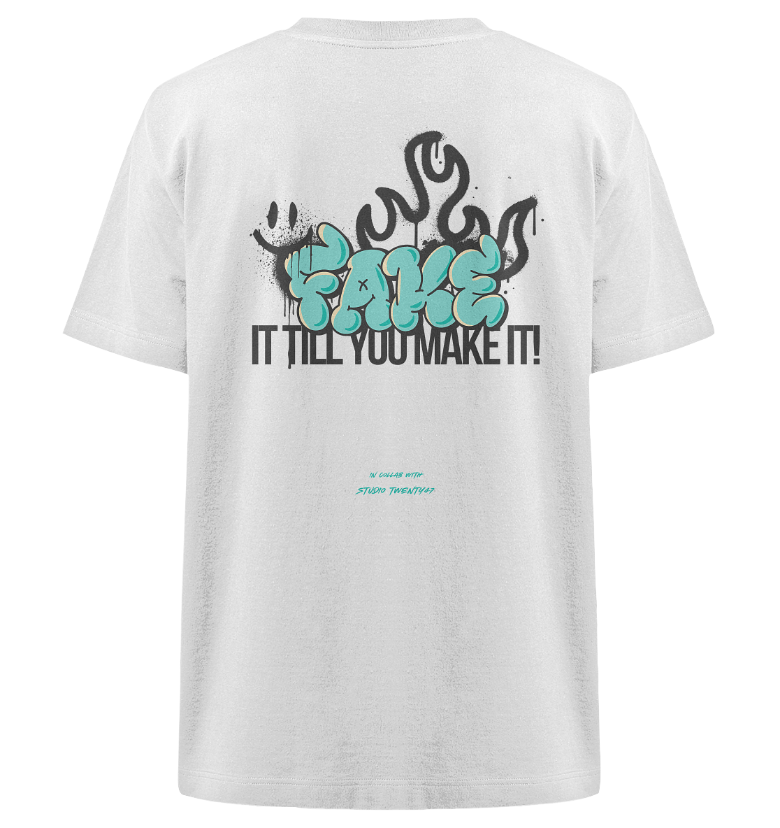 Heavy Oversized Organic T-Shirt | collab mit "Studio Twenty47" | FAKE