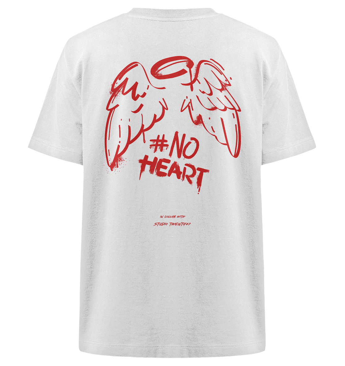 Heavy Oversized Organic T-Shirt | collab mit "Studio Twenty47" | NO HEART