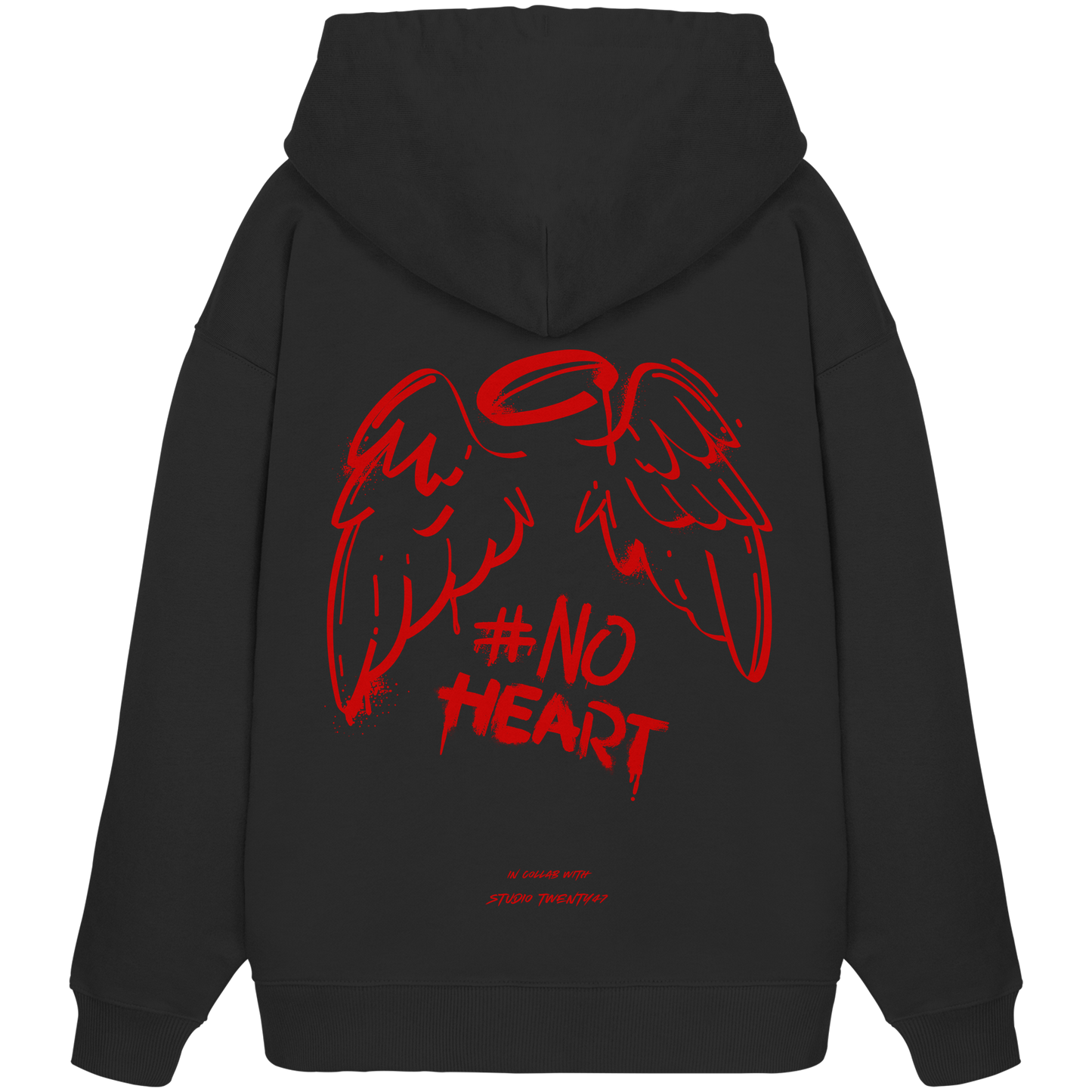 Heavy Oversized Organic Hoodie | collab mit "Studio Twenty47" | NO HEART