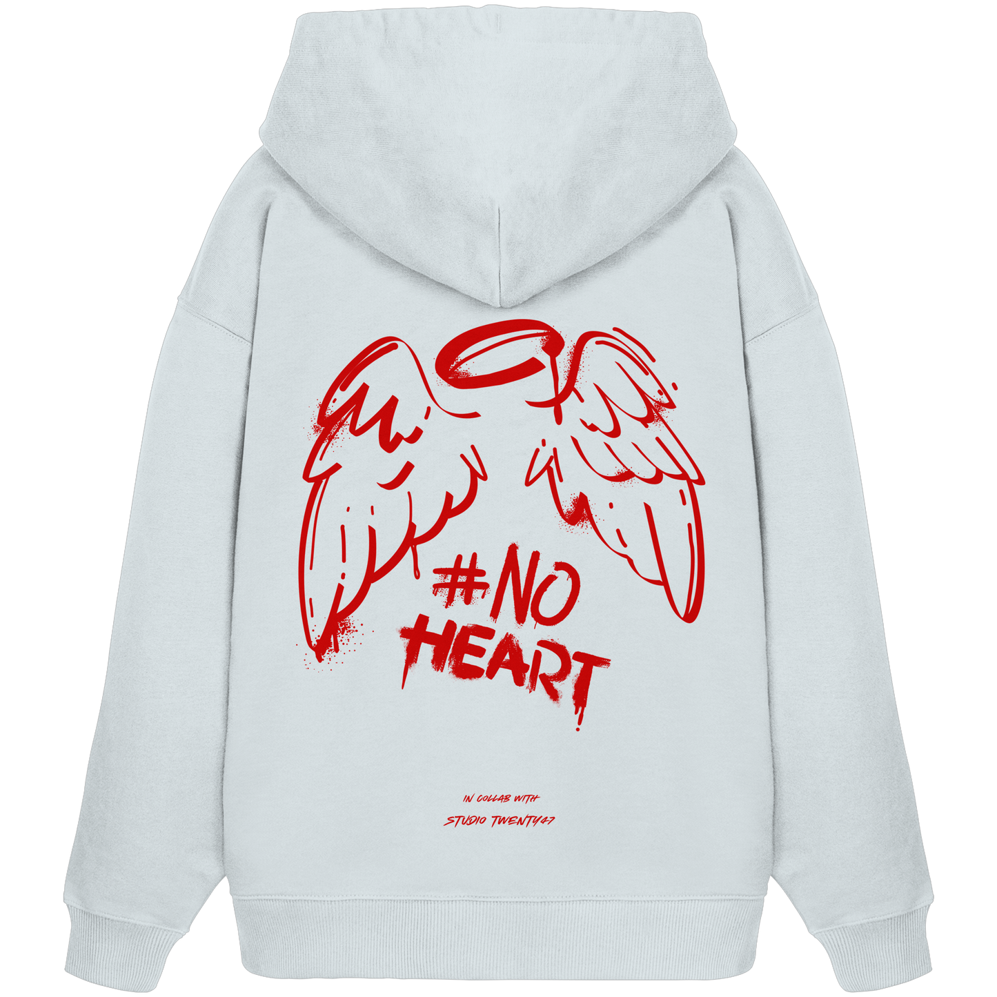 Heavy Oversized Organic Hoodie | collab mit "Studio Twenty47" | NO HEART