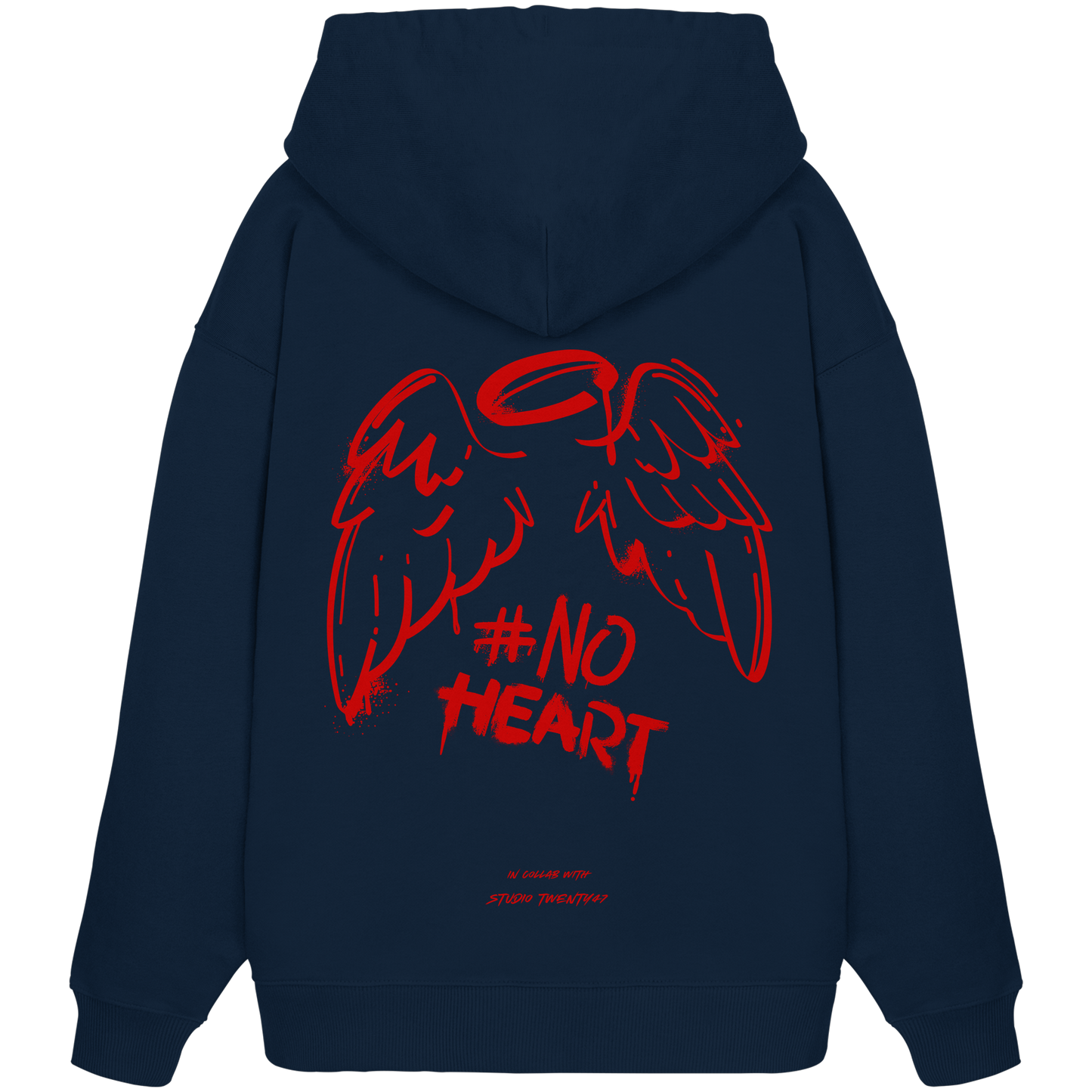 Heavy Oversized Organic Hoodie | collab mit "Studio Twenty47" | NO HEART