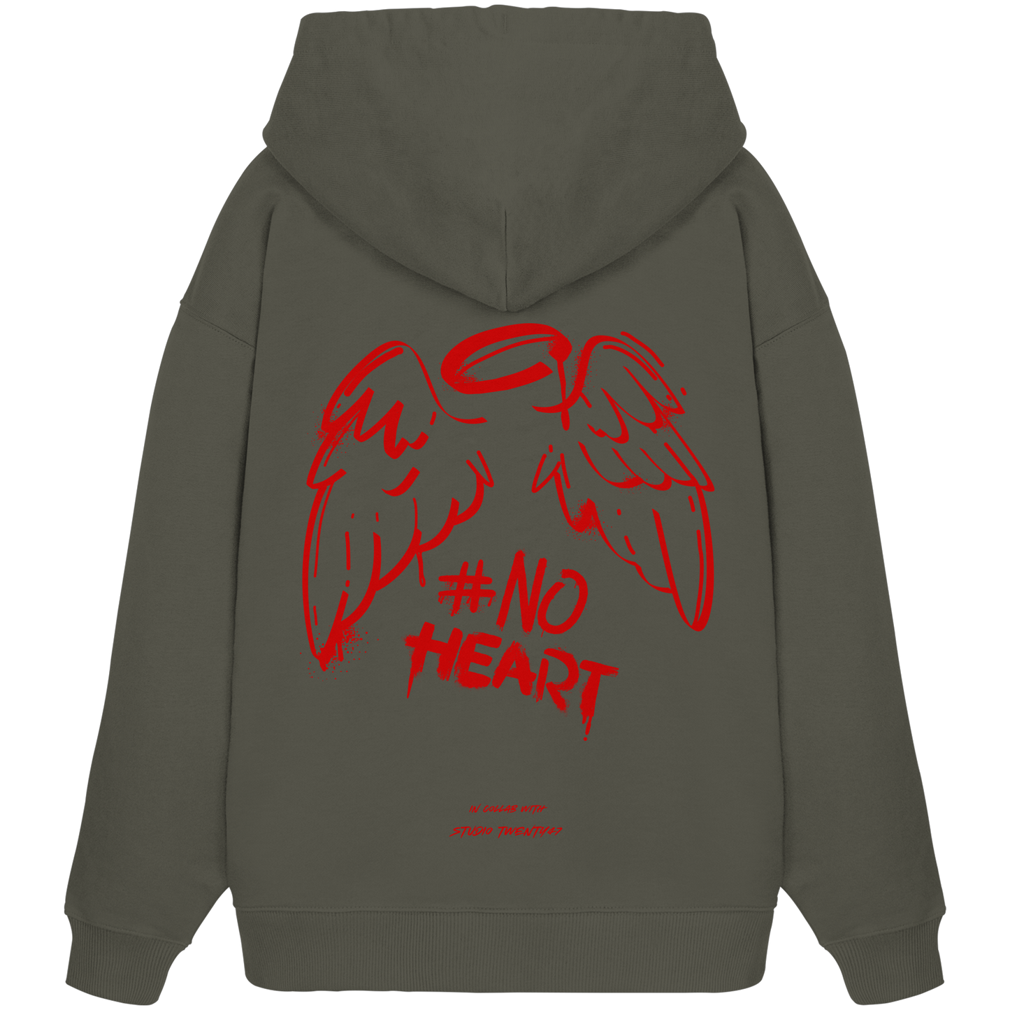 Heavy Oversized Organic Hoodie | collab mit "Studio Twenty47" | NO HEART
