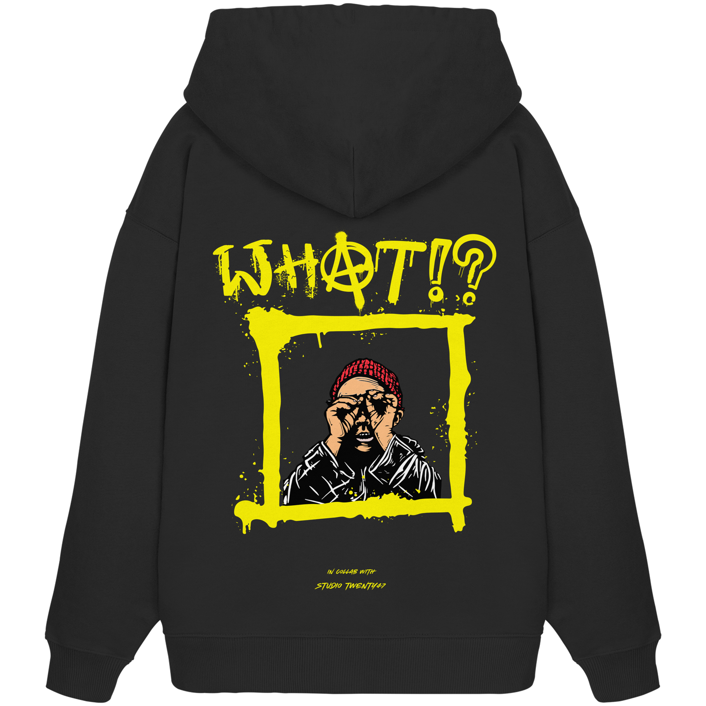 Heavy Oversized Organic Hoodie | collab mit "Studio Twenty47" | WHAT!?