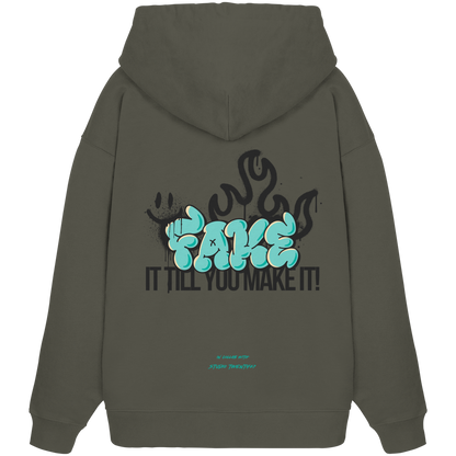 Heavy Oversized Organic Hoodie | collab mit "Studio Twenty47" | FAKE
