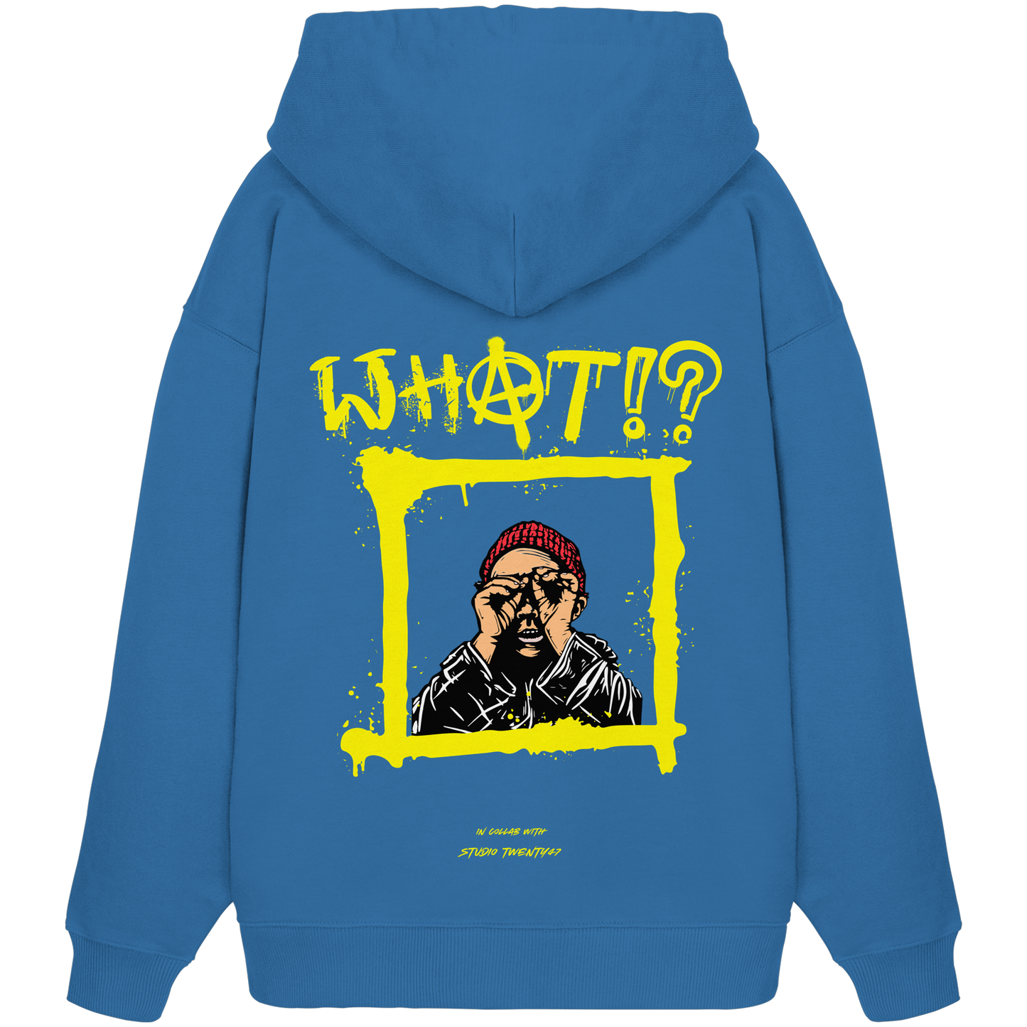 Heavy Oversized Organic Hoodie | collab mit "Studio Twenty47" | WHAT!?